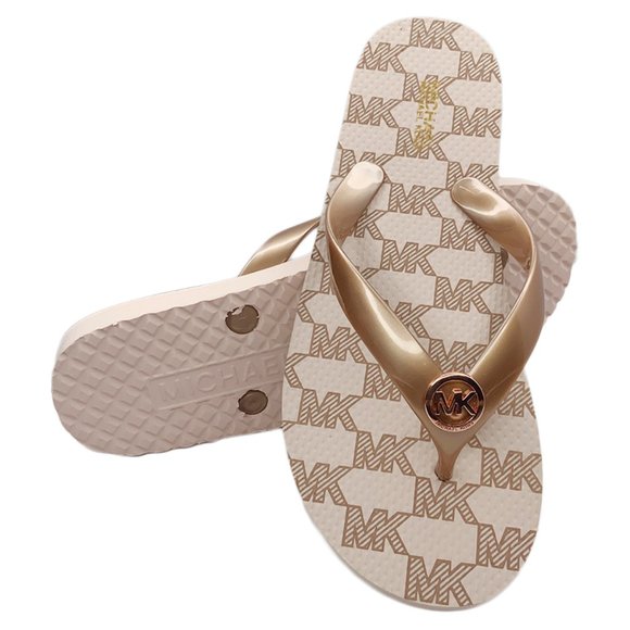 PINK GOLDEN FLIP FLOP